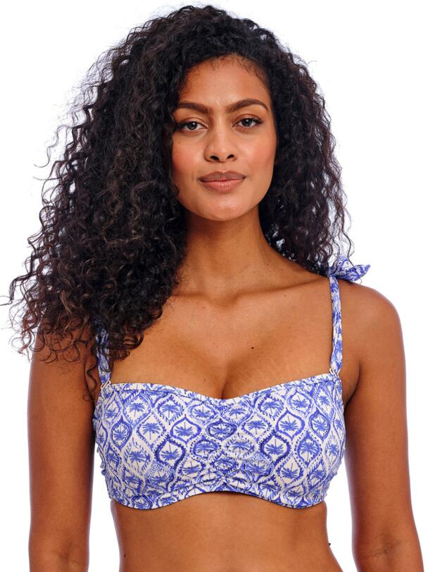 Freya Ocean Breeze Bandeau Bikini Top Denim