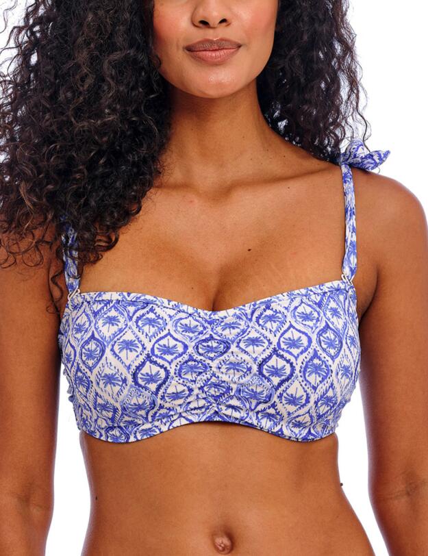 Freya Ocean Breeze Bandeau Bikini Top Denim