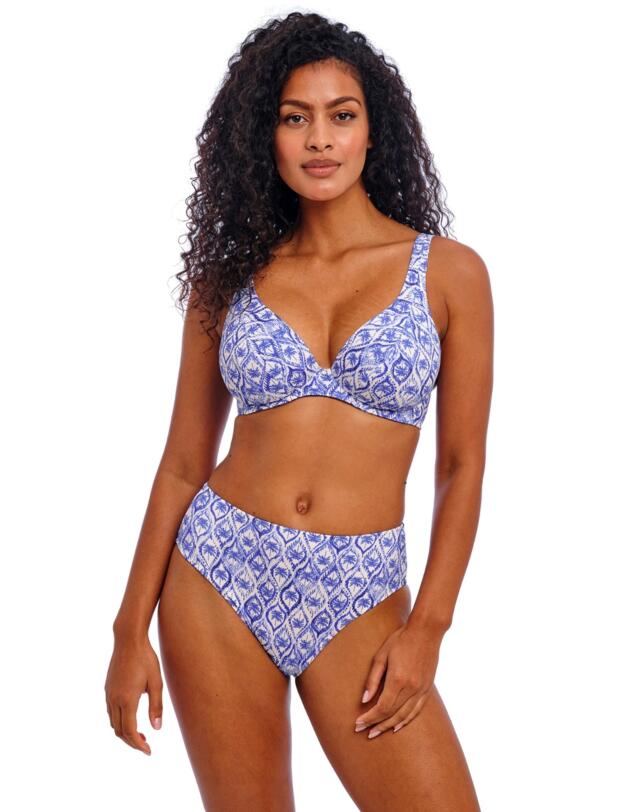 Freya Ocean Breeze High Apex Bikini Top Denim