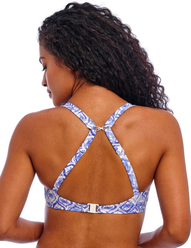 Freya Ocean Breeze High Apex Bikini Top Denim