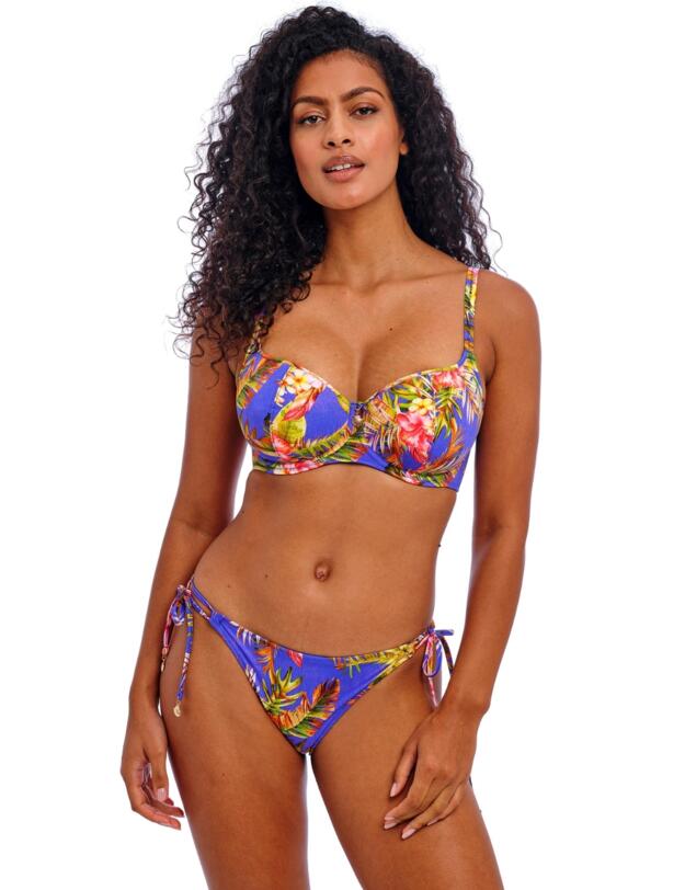 Freya Tiger Valley Tie-Side Bikini Brief Ultramarine