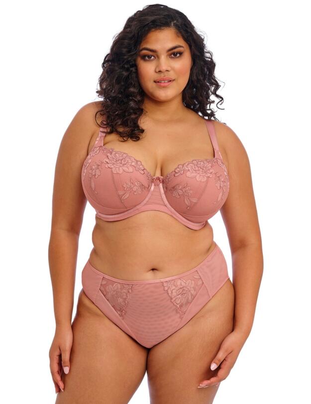 Elomi Teagan High Leg Brief Ash Rose