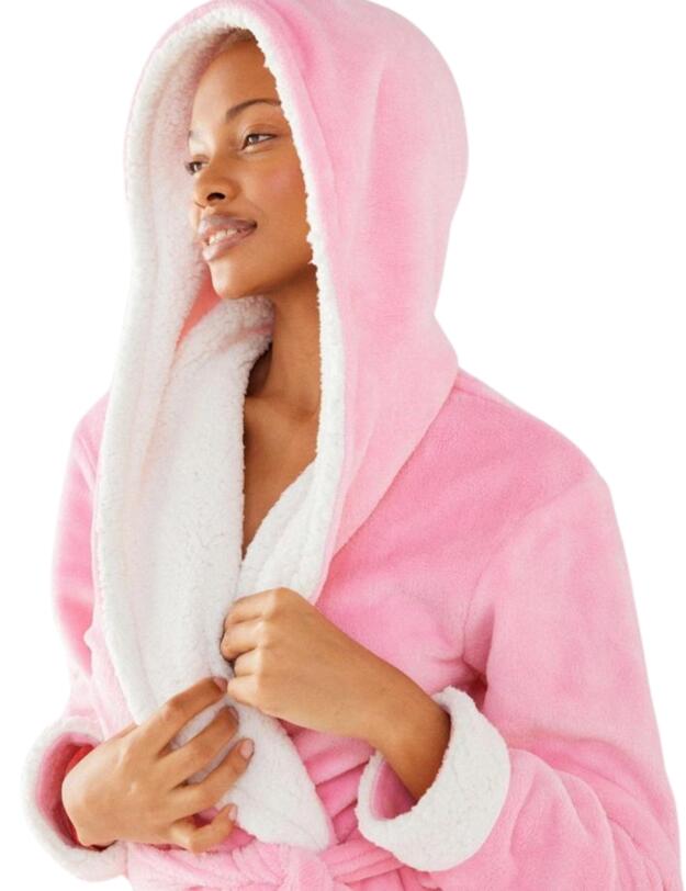Chelsea Peers Fluffy Dressing Gown Pink 