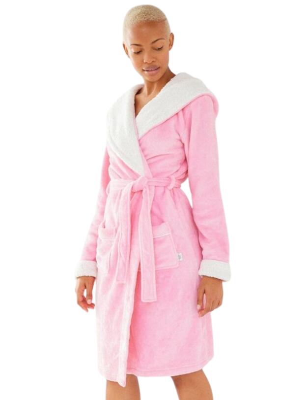 Chelsea Peers Fluffy Dressing Gown Pink 