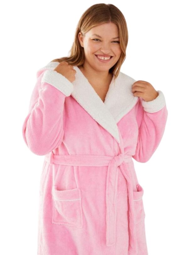 Chelsea Peers Fluffy Dressing Gown Pink 