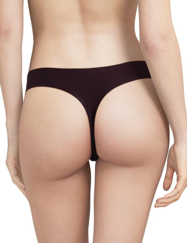 Chantelle Soft Stretch Thong Aubergine