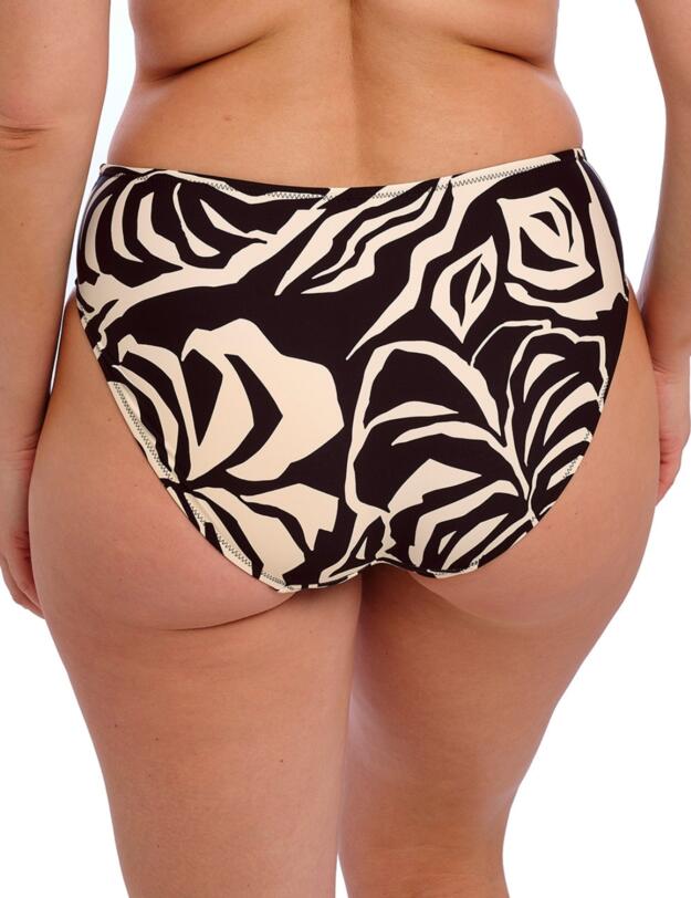 Fantasie Aruba Nights Mid Rise Bikini Brief Black and Cream