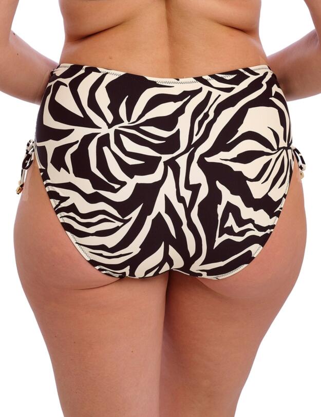 Fantasie Aruba Nights High Waist Bikini Brief Black and Cream