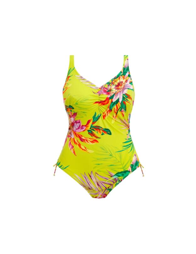 Fantasie Cala Macarella Underwired V Neck Swimsuit With Adjustable Leg Zest