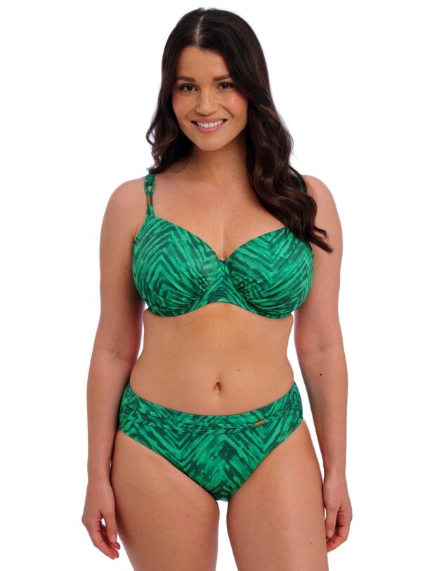 Fantasie Punta Mita Underwired Gathered Full Cup Bikini Top Emerald