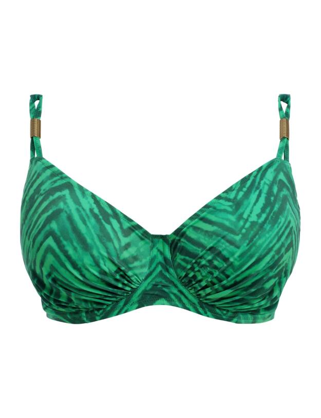Fantasie Punta Mita Underwired Gathered Full Cup Bikini Top Emerald