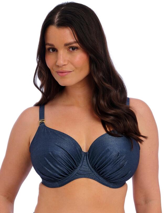 Fantasie Parcos Coast Underwired Gathered Full Cup Bikini Top Midnight Sparkle