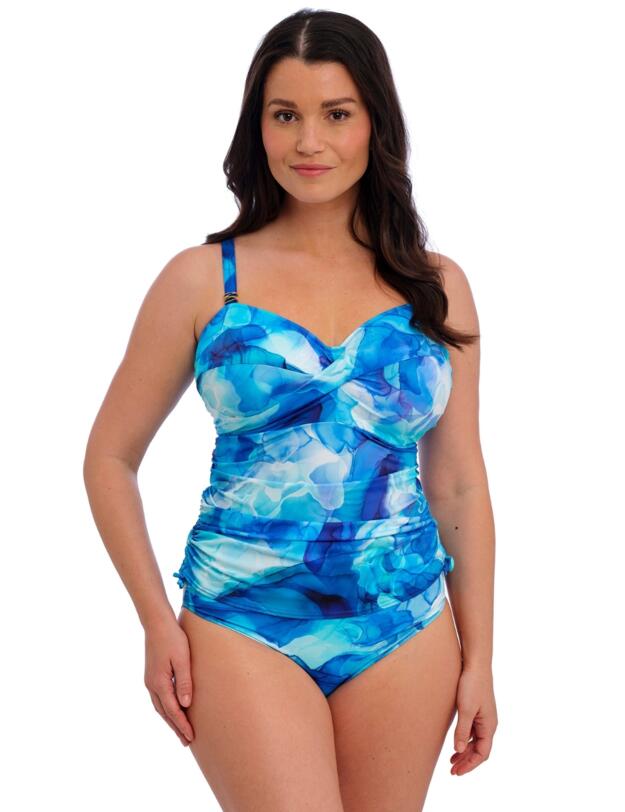 Fantasie Saunton Sands Underwired Twist Front Tankini Top Dazzling Blue