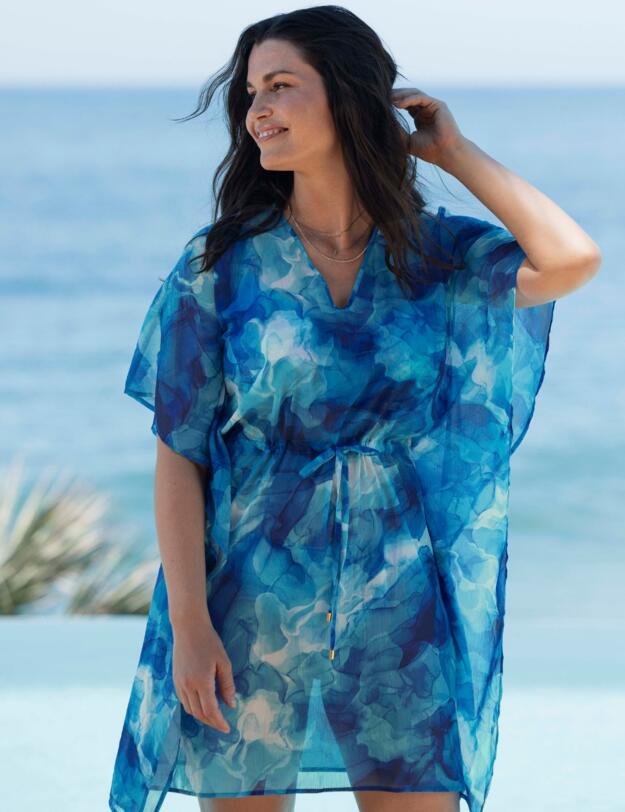Fantasie Saunton Sands Kaftan Dazzling Blue