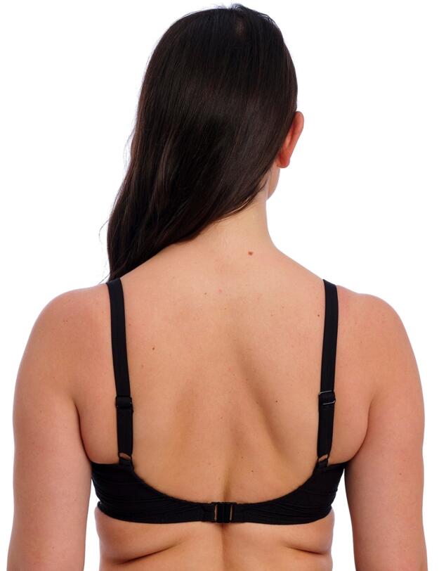 Fantasie Beach Waves Gathered Full Cup Bikini Top Black