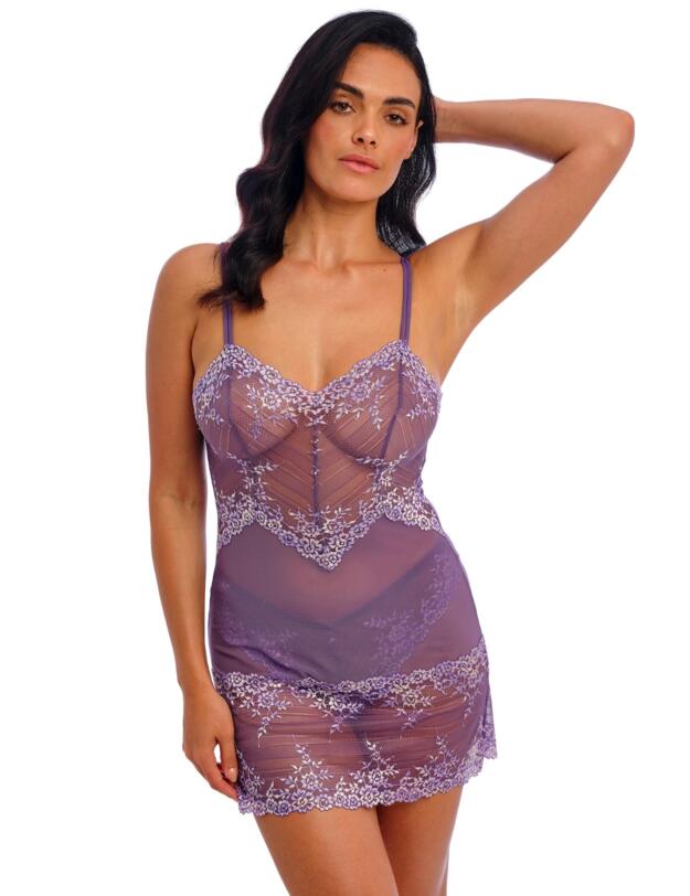 Wacoal Embrace Lace Chemise Grape Compote Multi