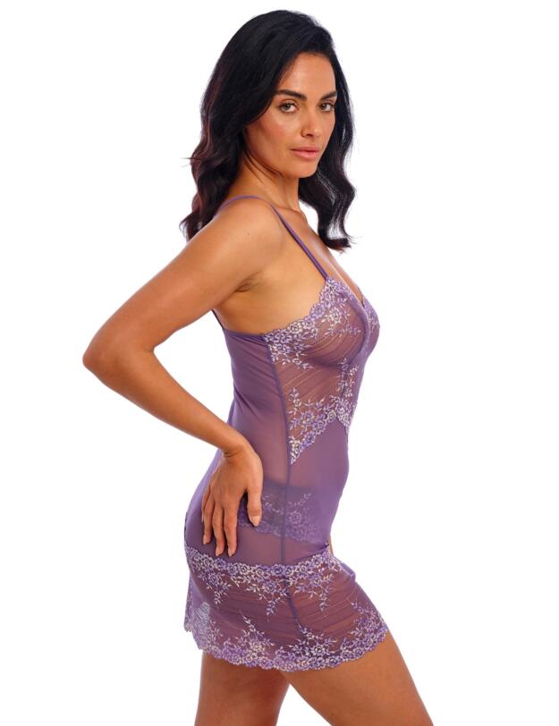 Wacoal Embrace Lace Chemise Grape Compote Multi