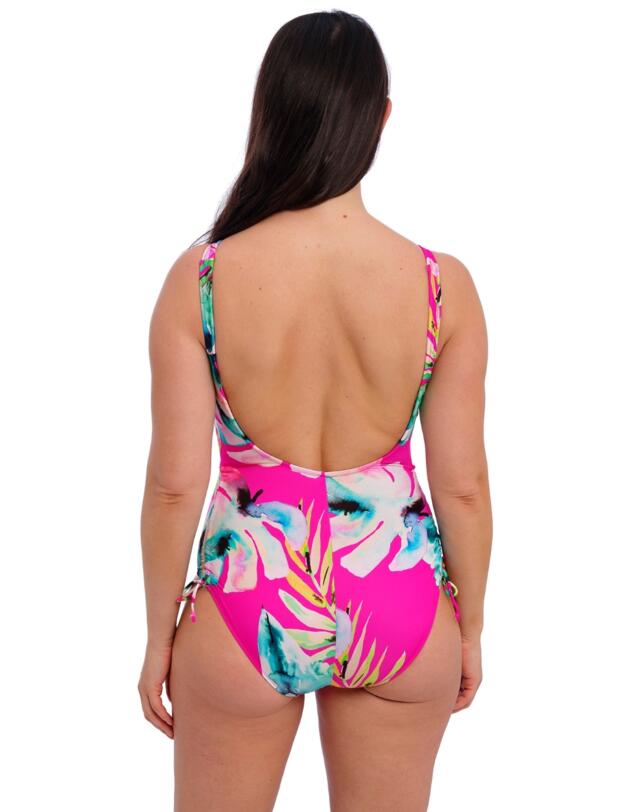 Fantasie Carabelita Underwired Swimsuit With Adjustable Leg Peony