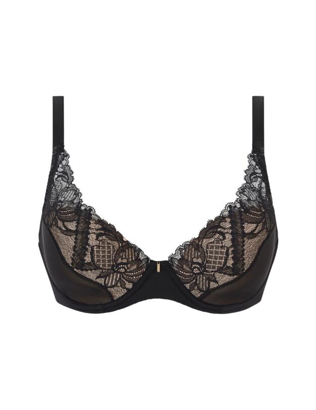 Chantelle Orangerie Dream Plunge T-Shirt Bra Black