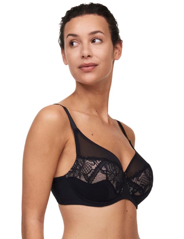 Chantelle Orangerie Dream Very Covering Bra Black