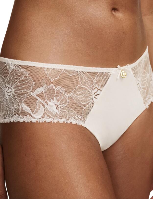 Chantelle Orchids Shorty Brief Milk