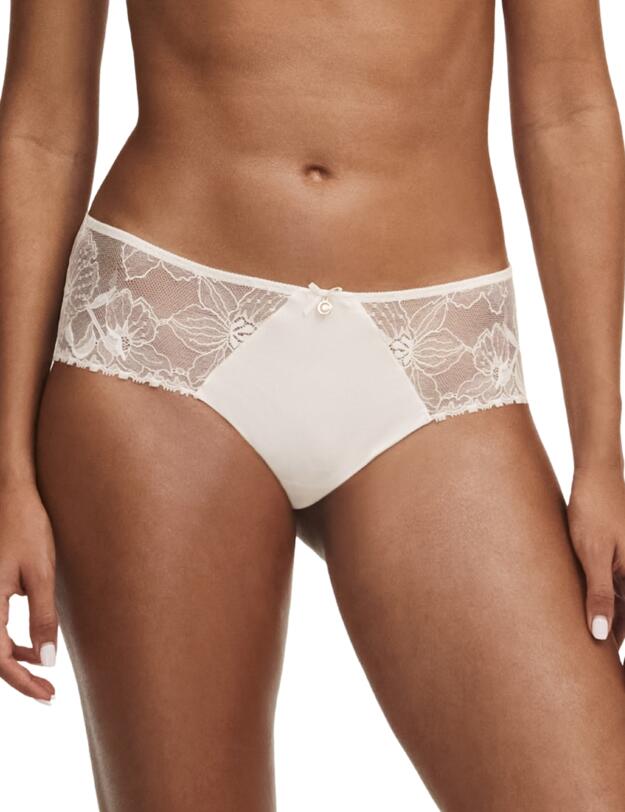 Chantelle Orchids Shorty Brief Milk