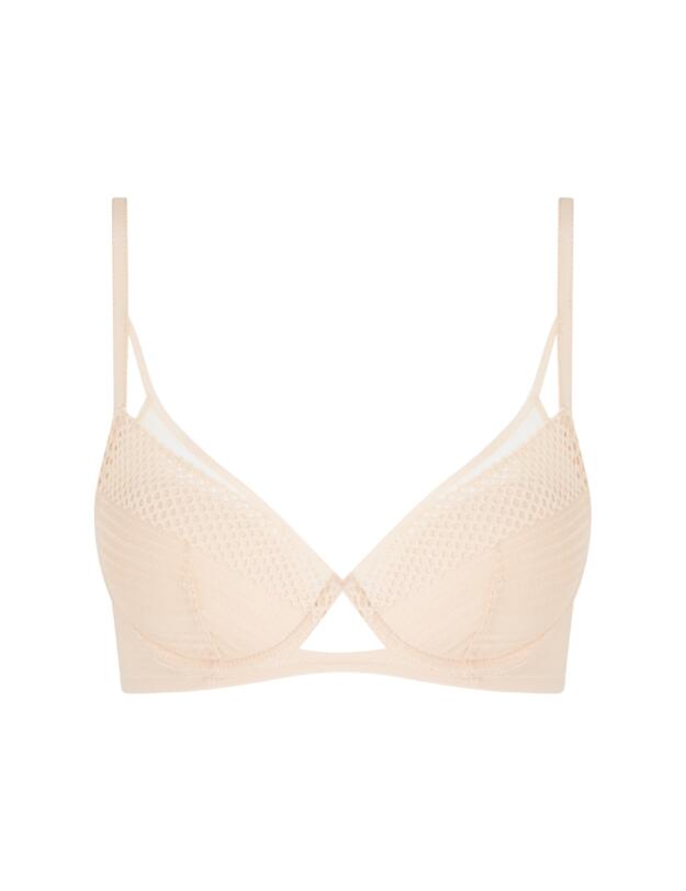 Chantelle Play Plunge T-Shirt Bra Golden Beige