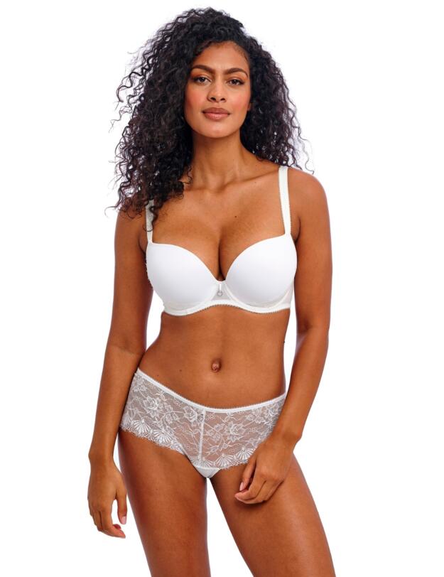 Freya Fascinate Underwired Moulded Plunge T-Shirt Bra White