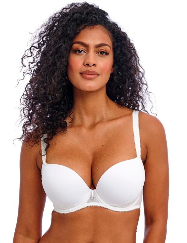 Freya Fascinate Underwired Moulded Plunge T-Shirt Bra White