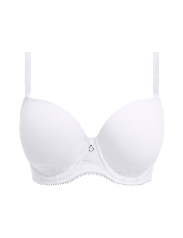 Freya Fascinate Underwired Moulded Plunge T-Shirt Bra White