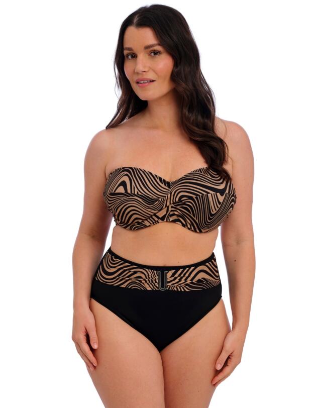 Fantasie Pemba Island High Waist Bikini Brief Mocha