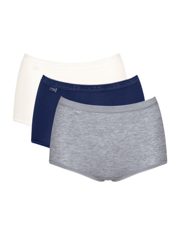 Sloggi Basic+ Maxi Knickers 3 Pack Multiple Colours 17 