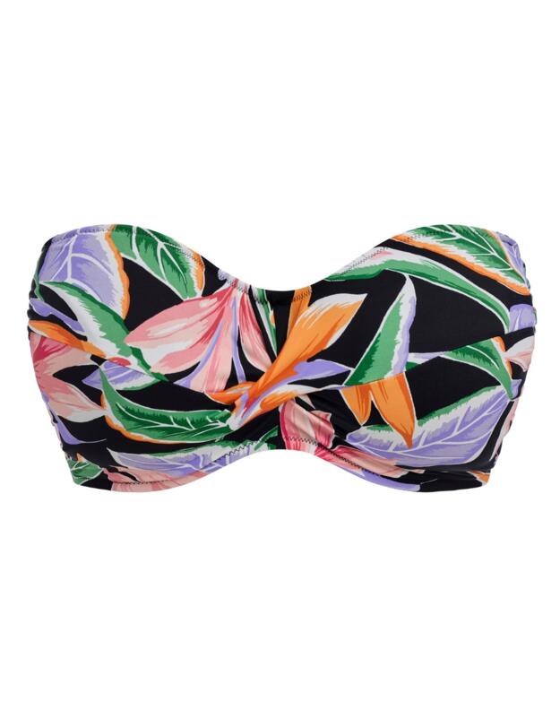 Fantasie Mykonos Cove Underwired Twist Bandeau Bikini Top Black