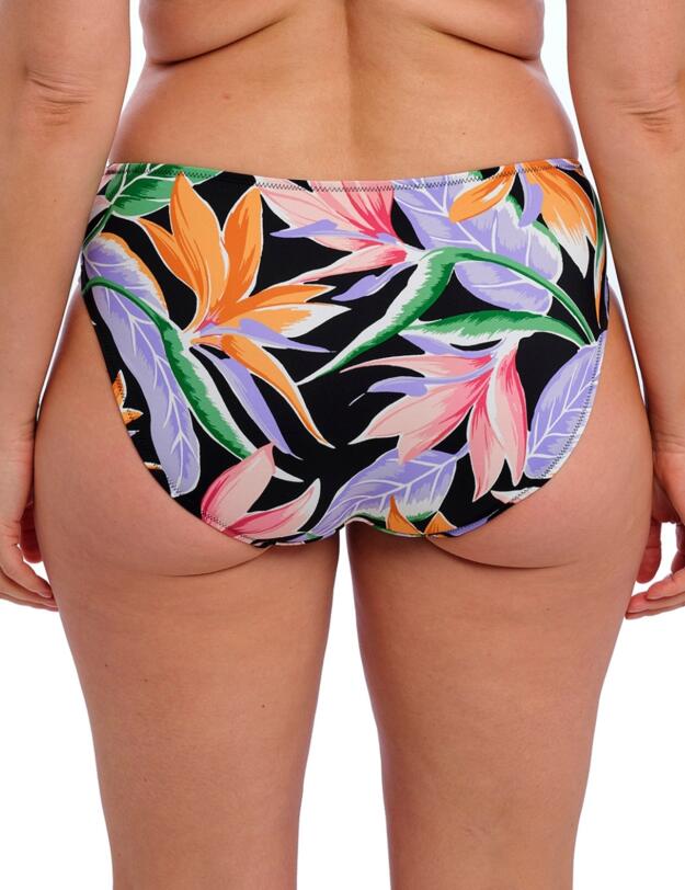 Fantasie Mykonos Cove Mid Rise Bikini Brief Black