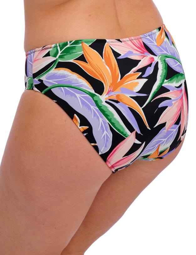 Fantasie Mykonos Cove Mid Rise Bikini Brief Black