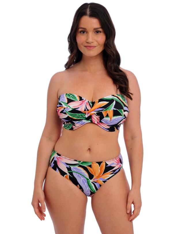Fantasie Mykonos Cove Mid Rise Bikini Brief Black