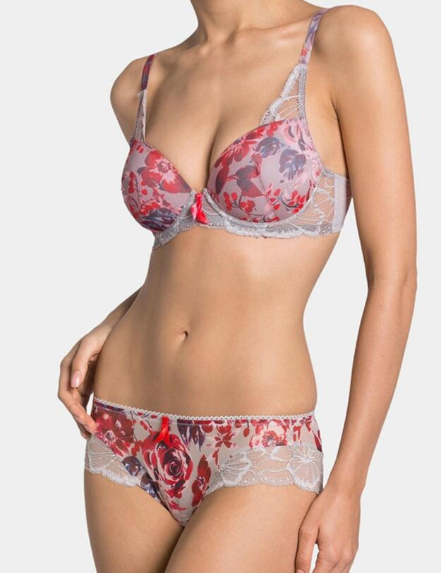10146717 Triumph Mon Amour Spotlight Hipster Brief - 10146717 Grey Floral