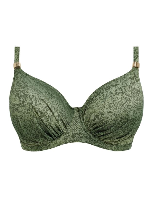Fantasie Maya Bay Underwired Gathered Full Cup Bikini Top Peridot