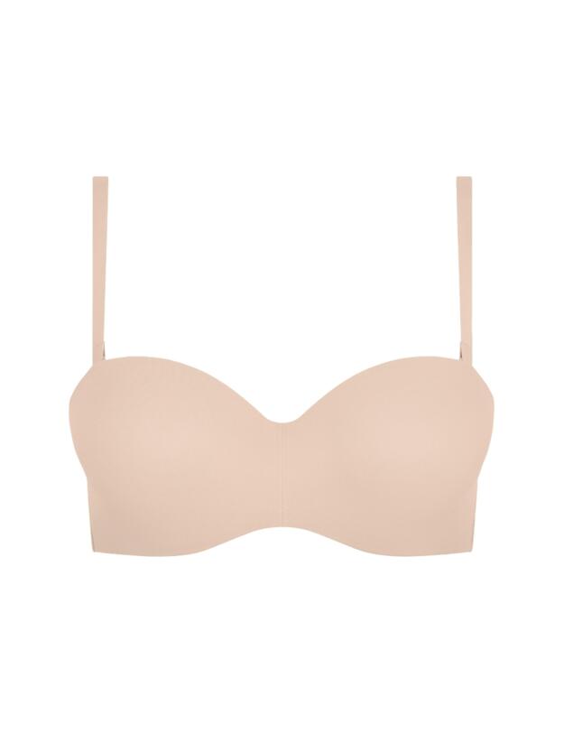 Chantelle Norah Bandeau Strapless T-Shirt Bra Golden Beige