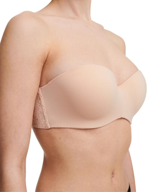 Chantelle Norah Bandeau Strapless T-Shirt Bra Golden Beige