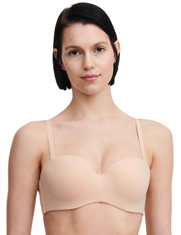 Chantelle Norah Bandeau Strapless T-Shirt Bra Golden Beige