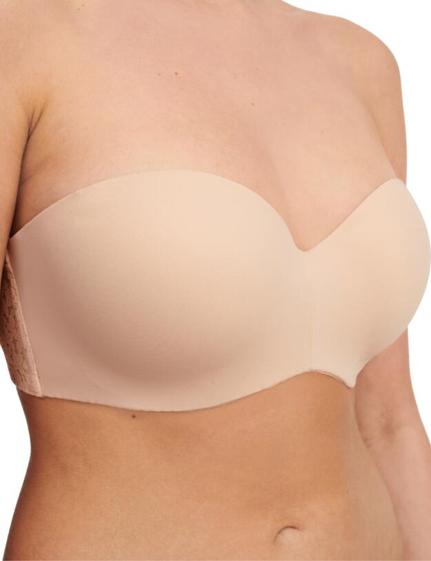 Chantelle Norah Bandeau Strapless T-Shirt Bra Golden Beige