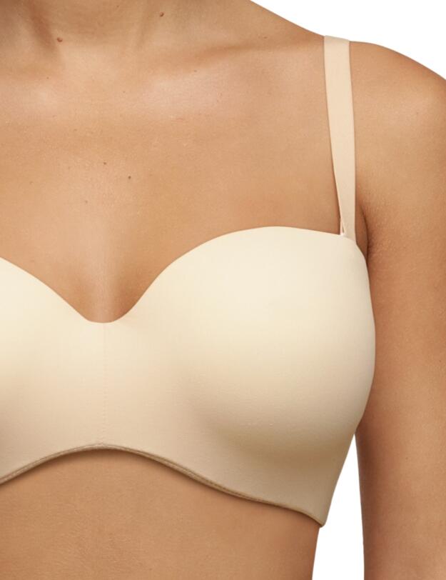 Chantelle Norah Bandeau Strapless T-Shirt Bra Dusky Pink