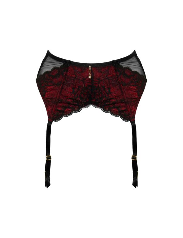 Pour Moi Desire Suspender Black/Red
