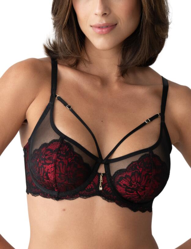 Pour Moi Desire Underwired Bra Black/Red