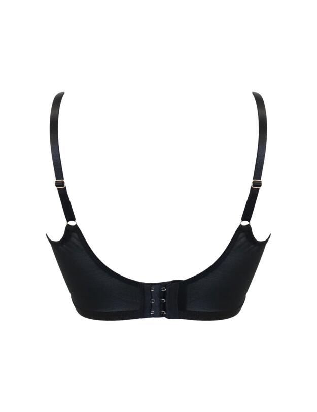 Pour Moi After Hours Padded Longline Bra Black/Blue