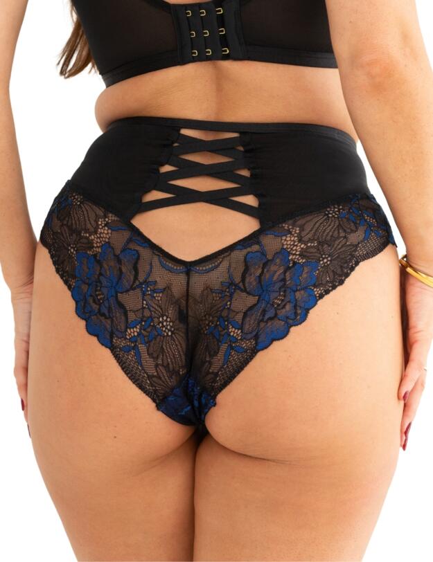 Pour Moi After Hours High Waisted Brief Black/Blue 