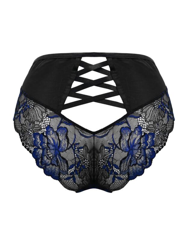Pour Moi After Hours High Waisted Brief Black/Blue 