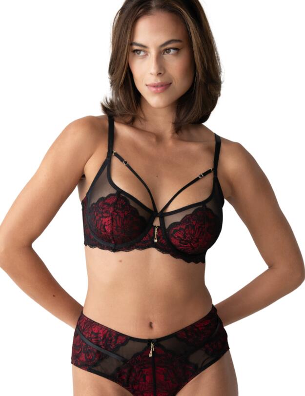 Pour Moi Desire Shorty Black/Red