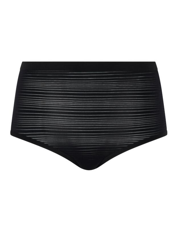 Chantelle SoftStretch Stripes Full Brief Black